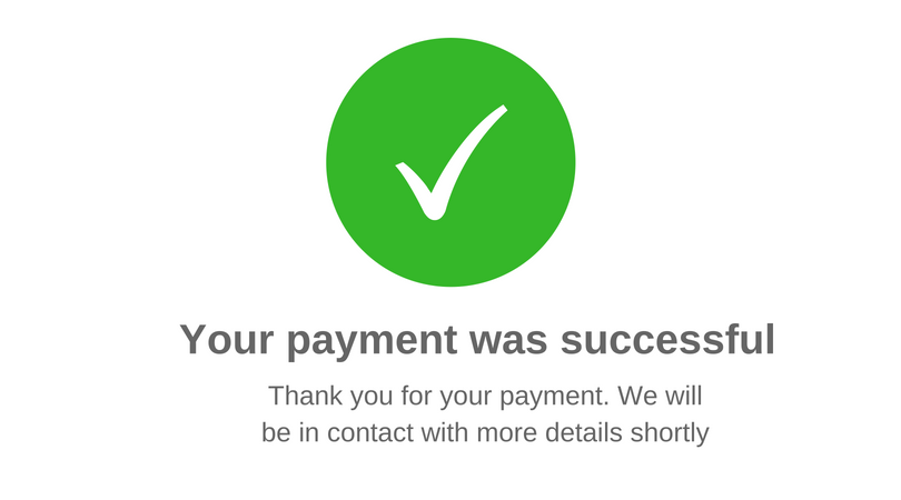 this is an image of a successful payment
